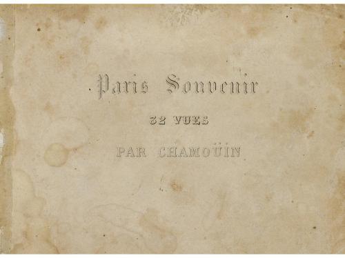 1840 ca. LIBRO. (VIAJES-GRABADOS). CHAMOÜIN:. PARIS SOUVENIR