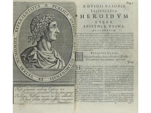 1683. LIBRO. (LITERATURA CLÁSICA- ENCUADERNACIÓN). OVIDII NA
