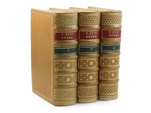 1683. LIBRO. (LITERATURA CLÁSICA- ENCUADERNACIÓN). OVIDII NA