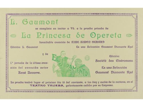 1920 ca. PROGRAMA DE MANO. LA PRINCESA DE OPERETA. Díptico l
