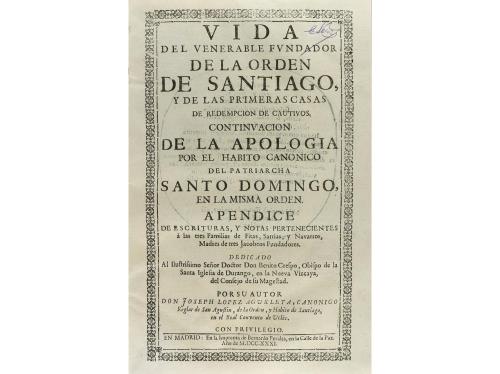 1731. LIBRO. (HAGIOGRAFÍA). LOPEZ AGURLETA, JOSEPH:. VIDA DE