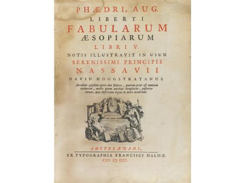 1701. LIBRO. (LITERATURA-FÁBULA). PHAEDRI, AUG.:. LIBERTI FA