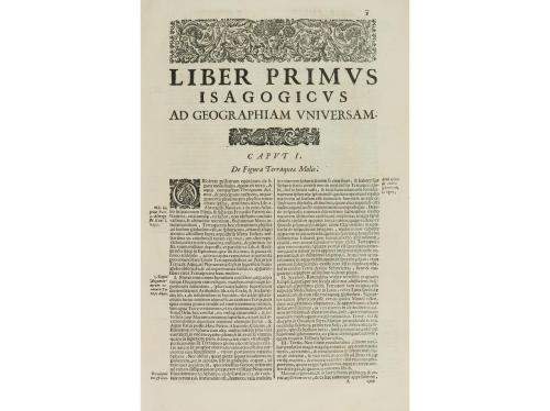 1672. LIBRO. (GEOGRAFIA). RICCIOLIO, BAPTISTA:. GEOGRAPHIAE 