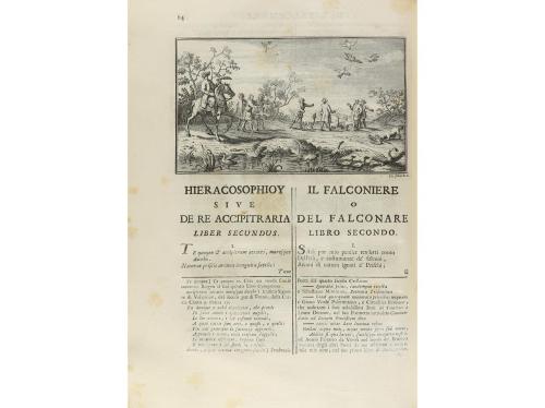 1735. LIBRO. (CETRERÍA). TUANO, JACOPO AUGUSTO:. IL FALCONIE