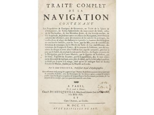 1706. LIBRO. (NAVEGACIÓN). BOUGUER:. TRAITE COMPLET DE LA NA