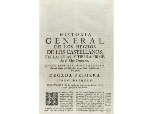 1730. LIBRO. (HISTORIA-COLONIAS). HERRERA, ANTONIO DE:. DESC