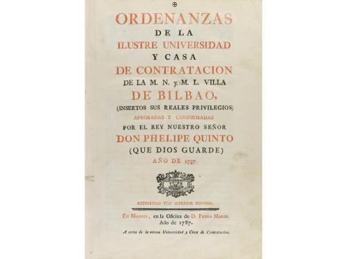 1787. LIBRO. (DERECHO). ORDENANZAS DE LA ILUSTRE UNIVERSIDAD