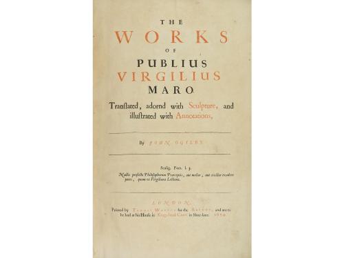 1654. LIBRO. (LITERATURA CLÁSICA). VIRGILIUS MARO, PUBLIUS; 