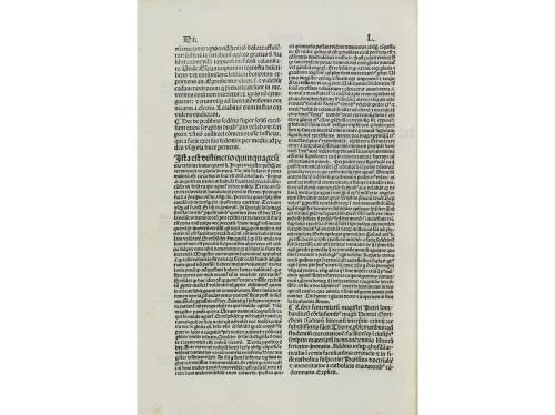 1500 ca. LIBRO. (INCUNABLE). LOMBARDI, PETRI:. LIBER SENTENT