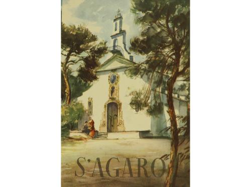 1949. LIBRO. (BIBLIOFILIA). S&#39;AGARÓ XXV ANIVERSARO. Colabora