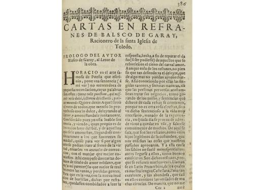 1621. LIBRO. (PAREMIOLOGÍA). NUÑEZ, HERNAN:. REFRANES O PROV