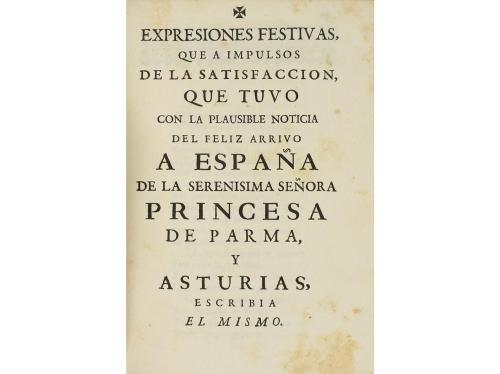 1766. LIBRO. (LITERATURA- FIESTAS). BENEGASI, JOSEPH JOACHI