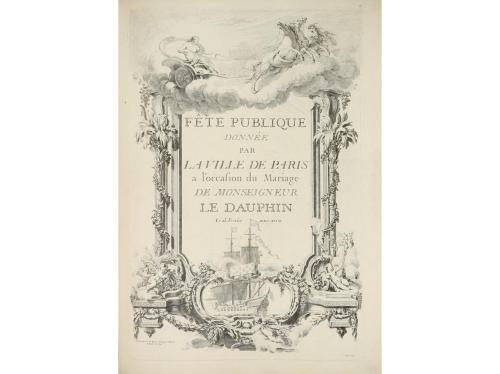 1745. LIBRO. (ARTE-GRABADO). FÊTES PUBLIQUES DONÉES PAR LA V
