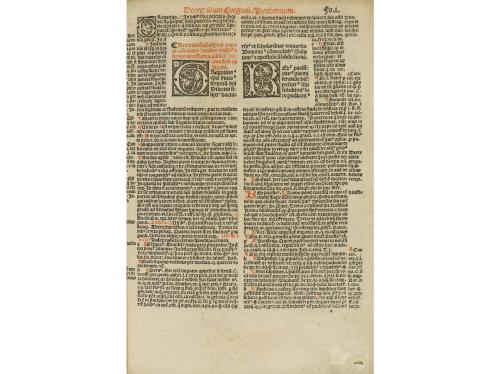 1520. LIBRO. (GÓTICO). GREGORII ROMANI:. DECRETALIUM. Parisi