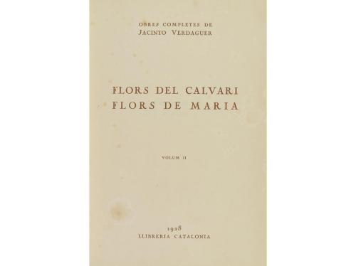 1928-1936. LIBRO. (LITERATURA CATALANA). VERDAGUER, JACINTO:
