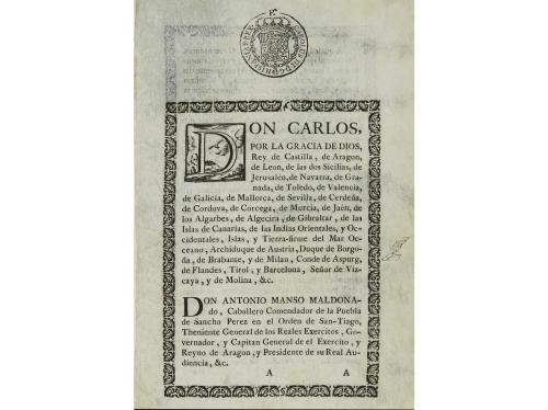 1775. MANUSCRITO. (EJECUTORIA-CARLOS III). REAL PROVISION EX