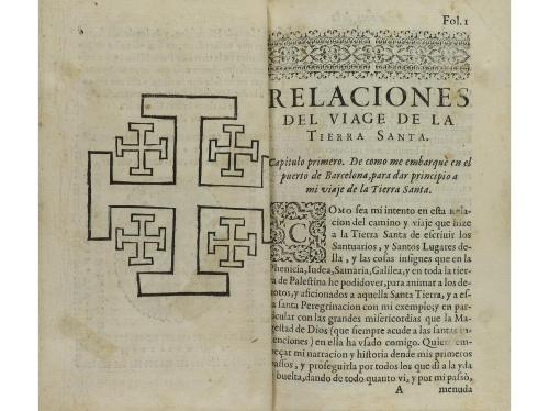1629. LIBRO. (VIAJES- JERUSALÉN). RIBES, RAYMUNDO:. RELACION