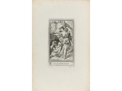 1789 ca. LIBRO. (GRABADO-ARTE). GRAVELOT; COCHIN:. ICONOLOGI