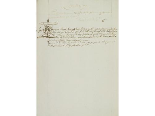 1750 ca. MANUSCRITO. (CIUTADELLA-MENORCA). ESTABLECIMIENTO D