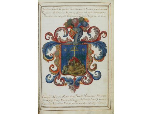 1685. MANUSCRITO. (EJECUTORIA). PRIVILEGIO MILITAR A FAVOR D