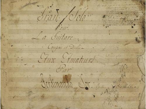 s. XVIII- XIX. FOLLETOS. (MÚSICA). LOTE VARIADO DE PARTICELL