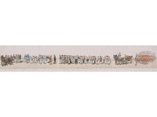 1880 ca. GRABADO. (FESTEJOS). KRAKOW, S.:. FÊTE DES VIGNERO