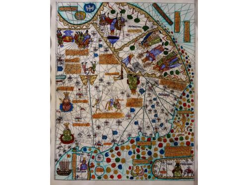 1983. LIBRO. (FACSÍMIL). CRESQUES, ABRAHAM:. ATLAS CATALÀ DE