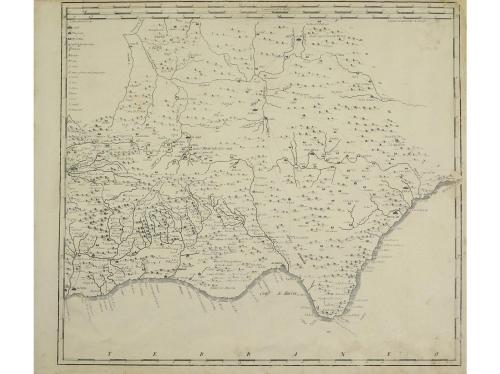 1761. MAPA. [LOPEZ, TOMAS:]. MAPA DEL REYNO DE GRANADA... de