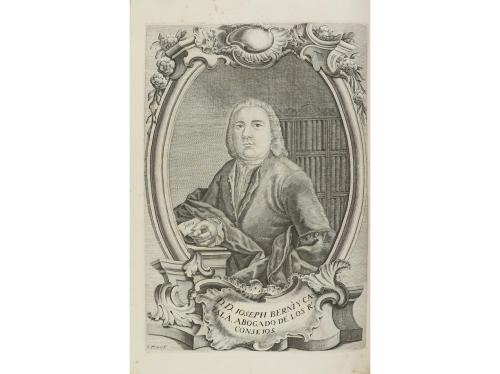 1759. LIBRO. (DERECHO). BERNI Y CATALÀ, JOSEPH:. APUNTAMIENT