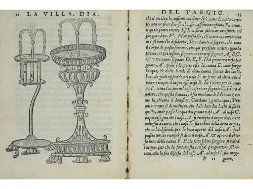 1559. LIBRO. (ARTE-JARDINES). TAEGIO, BARTOLOMEO:. LA VILLA 