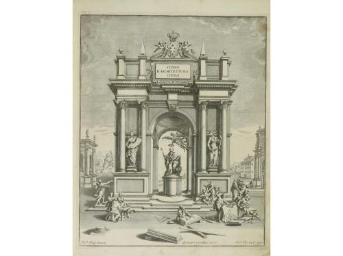 1724. LIBRO. (ARQUITECTURA). RUGGIERI, FERDINANDO:. STUDIO D