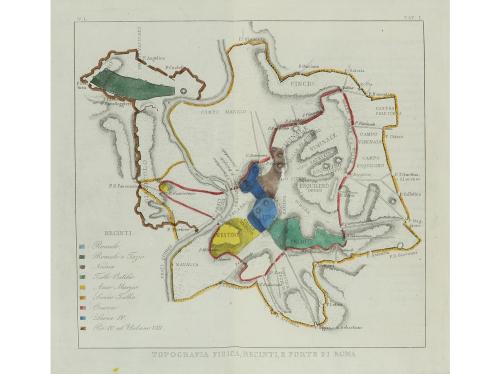 1838. LIBRO. (ROMA-LOCAL). NIBBY, ANTONIO:. ROMA NELL&#39;ANNO M