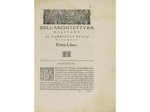 1601. LIBRO. (ARQUITECTURA). BUSCA, GABRIELO:. DELLA ARCHITE