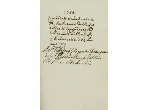 1755 ca. MANUSCRITO. (TRATADOS EUROPEOS). [GARZIA DEL PINO, 