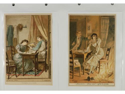 1880 ca. COLECCIONISMO. LOTE DE MÁS DE 100 IMÁGENES CROMOLIT