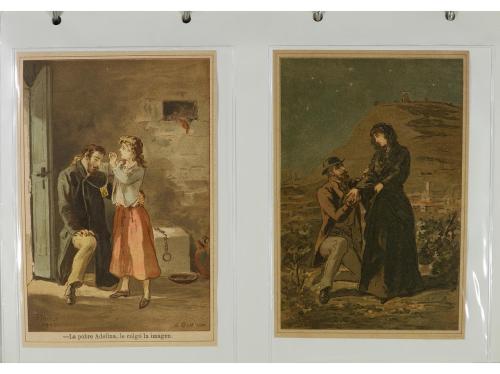 1880 ca. COLECCIONISMO. LOTE DE MÁS DE 100 IMÁGENES CROMOLIT