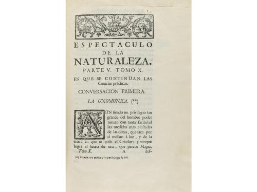 1757 y 1771. LIBRO. (CIENCIAS NATURALES). PLUCHE, M.:. ESPEC