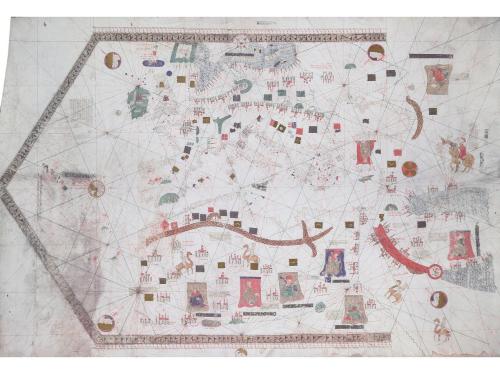 2008. MAPA. (FACSÍMIL). CARTA NÁUTICA DE GABRIEL VALLSECA. B