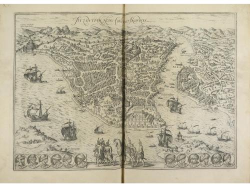 1582-1587. LIBRO. (CRONICA-GRABADO). HOGENBERGIUS, FRANCISCU