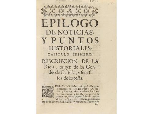 1732 ca. LIBRO. (LA RIOJA-LITERATURA). SALAZAR HONTIVEROS, J