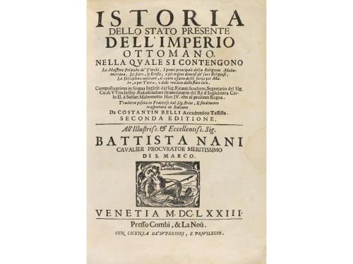 1673. LIBRO. (HISTORIA). RICAUT:. ISTORIA DELLO STATO PRESEN