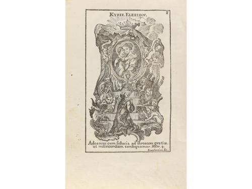 1768. LIBRO. (GRABADO). DORNN, XAVIER:. LETANIA LAURETANA DE