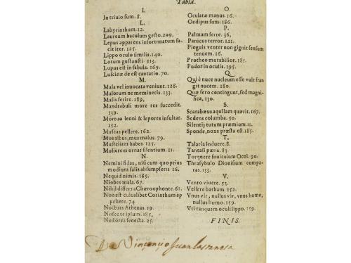 1615. LIBRO. (EMBLEMAS-NÁJERA). LOPEZ, DIEGO:. DECLARACION M