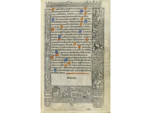1510 ca. LIBRO. (GÓTICO-LIBRO DE HORAS). HEURES A LUSAIGE DE