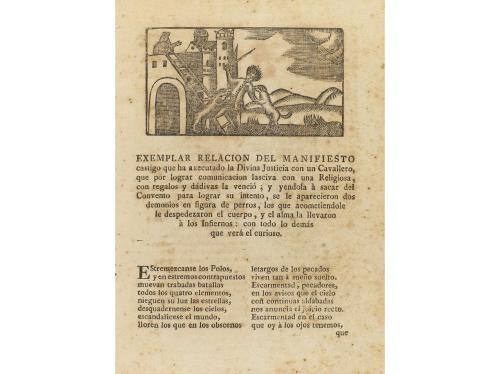 s.XVIII. FOLLETOS. (LITERATURA CORDEL). DOS PLIEGOS CON RELA