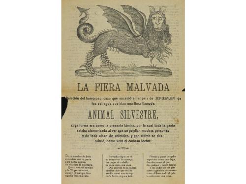 ss. XIX-XX. FOLLETOS. (LITERATURA CORDEL). LOTE DE 4 PLIEGOS