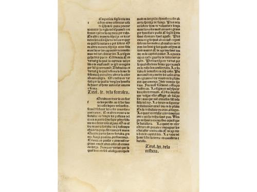 1495. LIBRO. (INCUNABLE- LLEIDA). SANXIS, CLIME[N]T:. [LO S