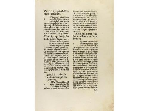 1495. LIBRO. (INCUNABLE- LLEIDA). SANXIS, CLIME[N]T:. [LO S
