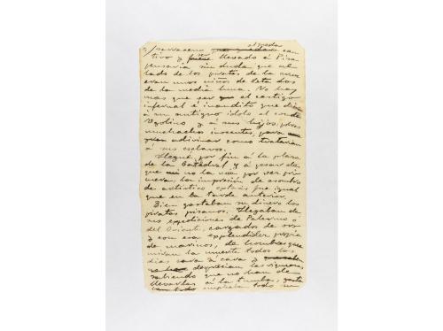 1896. MANUSCRITO. (ORIGINAL MANUSCRITO). BLASCO IBÁÑEZ, VICE