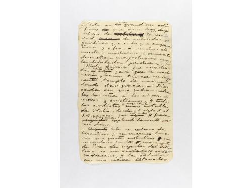 1896. MANUSCRITO. (ORIGINAL MANUSCRITO). BLASCO IBÁÑEZ, VICE